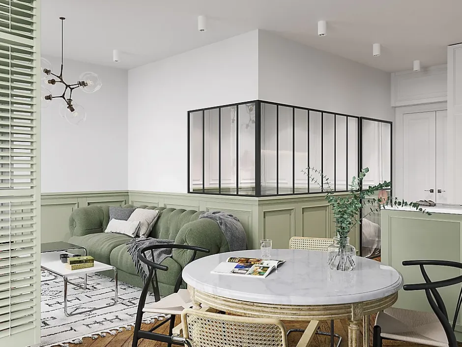 Verrière d'angle d'atelier en aluminium thermolaqué - L210 x L120 x H105 - Noir - BAYVIEW-Vente-unique Best