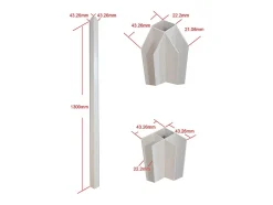 Vente-unique Verrière d'angle d'atelier en aluminium thermolaqué - L210 x L210 x H130 - Blanc - BAYVIEW