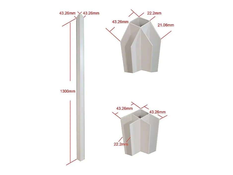 Vente-unique Verrière d'angle d'atelier en aluminium thermolaqué - L150 x L120 x H130 - Blanc - BAYVIEW