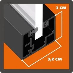 Verrière Loft 4 sections - L x H : 180 x 150 cm - Laqué effet rouille granité - vitrages inclus-MySystem Best