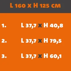 Verrière Loft 4 sections - L x H : 160 x 125 cm - Laqué effet rouille granité - vitrages inclus-MySystem Discount