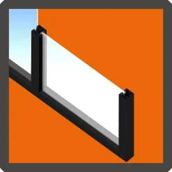 Verrière Loft 5 sections - L x H : 220 x 150 cm - Laqué gris 7016 granité - vitrages inclus-MySystem Discount