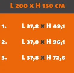 Verrière Loft 5 sections - L x H : 200 x 150 cm - Laqué noir 9005 granité - vitrages inclus-MySystem Online