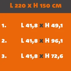 Verrière Loft 5 sections - L x H : 220 x 150 cm - Laqué blanc 9003 granité - vitrages inclus-MySystem Hot