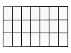 Verrière style orangerie en aluminium thermolaqué - 210x130 cm - Noir - ORANSA-Vente-unique Outlet