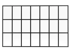 Verrière style orangerie en aluminium thermolaqué - 210x130 cm - Noir - ORANSA-Vente-unique Outlet