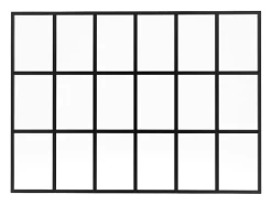 Verrière style orangerie en aluminium thermolaqué - 180x130 cm - Noir - ORANSA-Vente-unique Hot