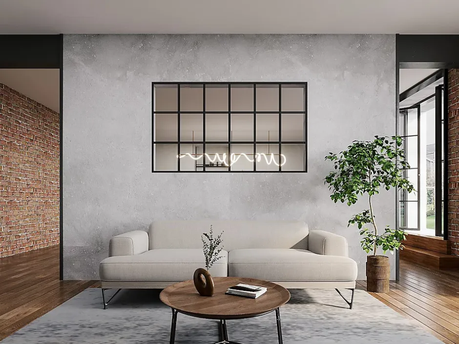 Vente-unique Verrière style orangerie en aluminium thermolaqué - 180x105 cm - Noir - ORANSA