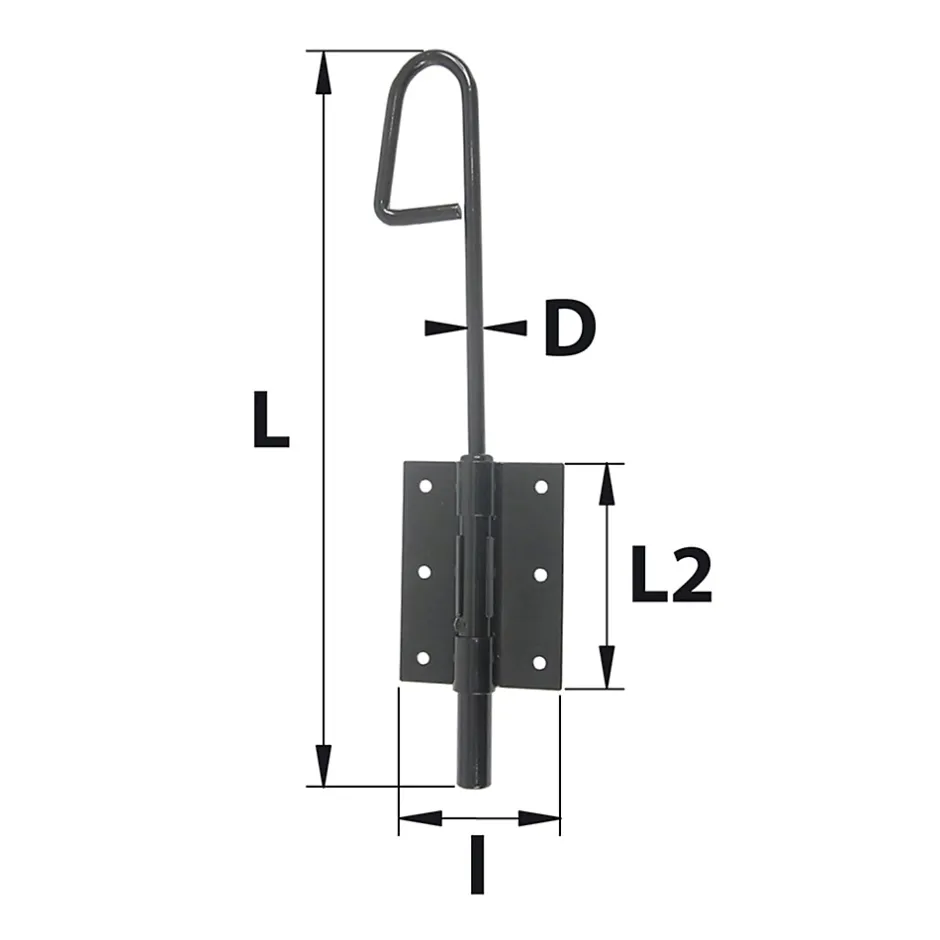 Afbat - Tb Industrie Sas Verrou baïonnette ø16 mm L. 500 mm acier noir Afbat