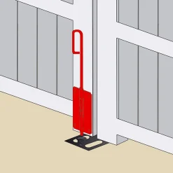 Verrou baïonnette ø16 mm L. 600 mm acier noir Afbat-Afbat - Tb Industrie Sas Best