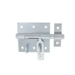 Verrou de box porte cadenas ø18 mm - acier zingué blanc-Afbat