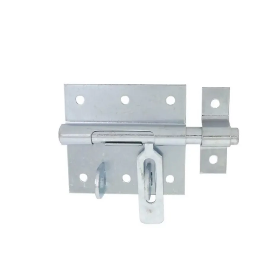 Verrou de box porte cadenas ø18 mm - acier zingué blanc-Afbat