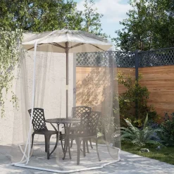 - Moustiquaire pour parasol - 220 maille - polyester - 330 x 250 cm-Vidaxl Outlet