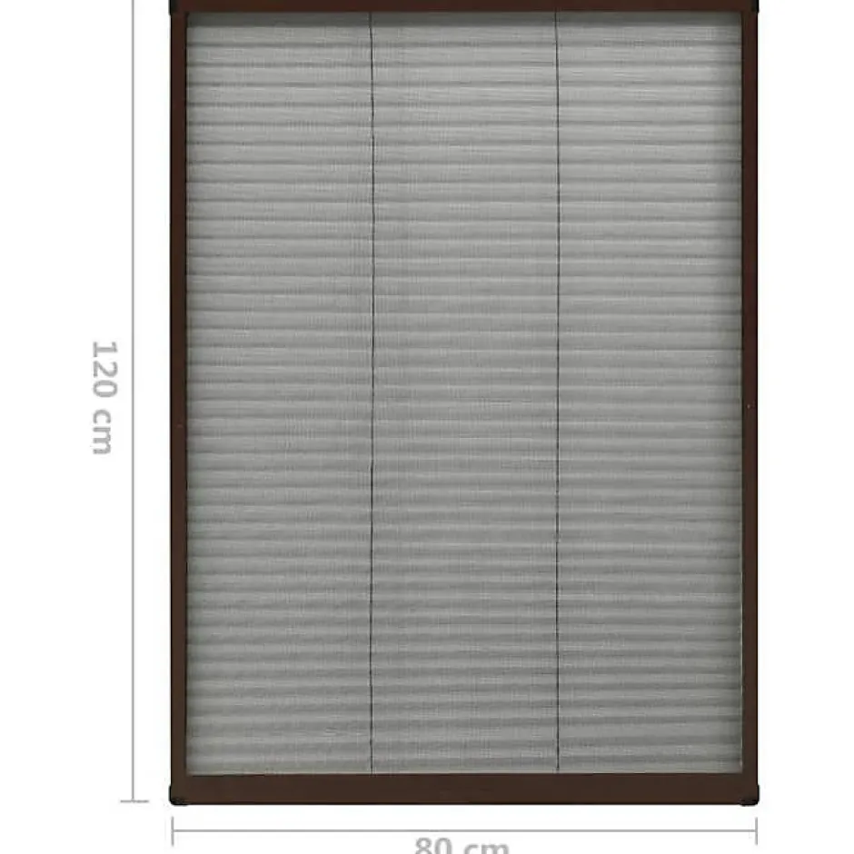 Moustiquaire Plissée pour Fenêtre Moustiquaire contre Insectes Volants Anti-moustique Maison Intérieur Aluminium 148655-Vidaxl Sale