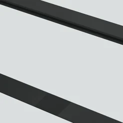 Porte coulissante Verre ESG et aluminium 102x205 cm Noir, 102 x 205 cm (l x H), 29.22kg-Vidaxl Online
