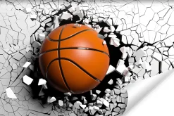 Muralo Vlieseline Papier Peint Photo BASKET-BALL Abstraction 3D Pour Chambre Enfants 90cm x 60cm