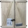 Volet battant acier et bois naturel - l.120 - H.125 cm - 2 vantaux- Sale