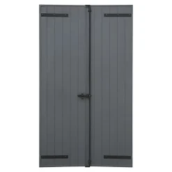 Volet battant aluminium anthracite - l.120 x H.175 cm - 2 vantaux-Fortia Hot
