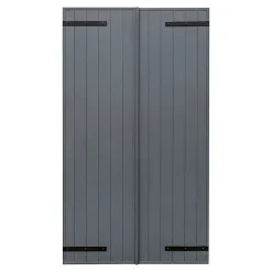 Volet battant aluminium anthracite - l.100 x H.135 cm - 2 vantaux-Fortia Discount