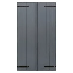 Fortia Volet battant aluminium anthracite - l.120 x H.135 cm - 2 vantaux