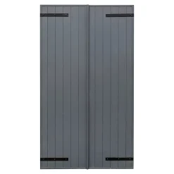 Fortia Volet battant aluminium anthracite - l.120 x H.215 cm - 2 vantaux