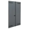 Fortia Volet battant aluminium anthracite - l.120 x H.225 cm - 2 vantaux