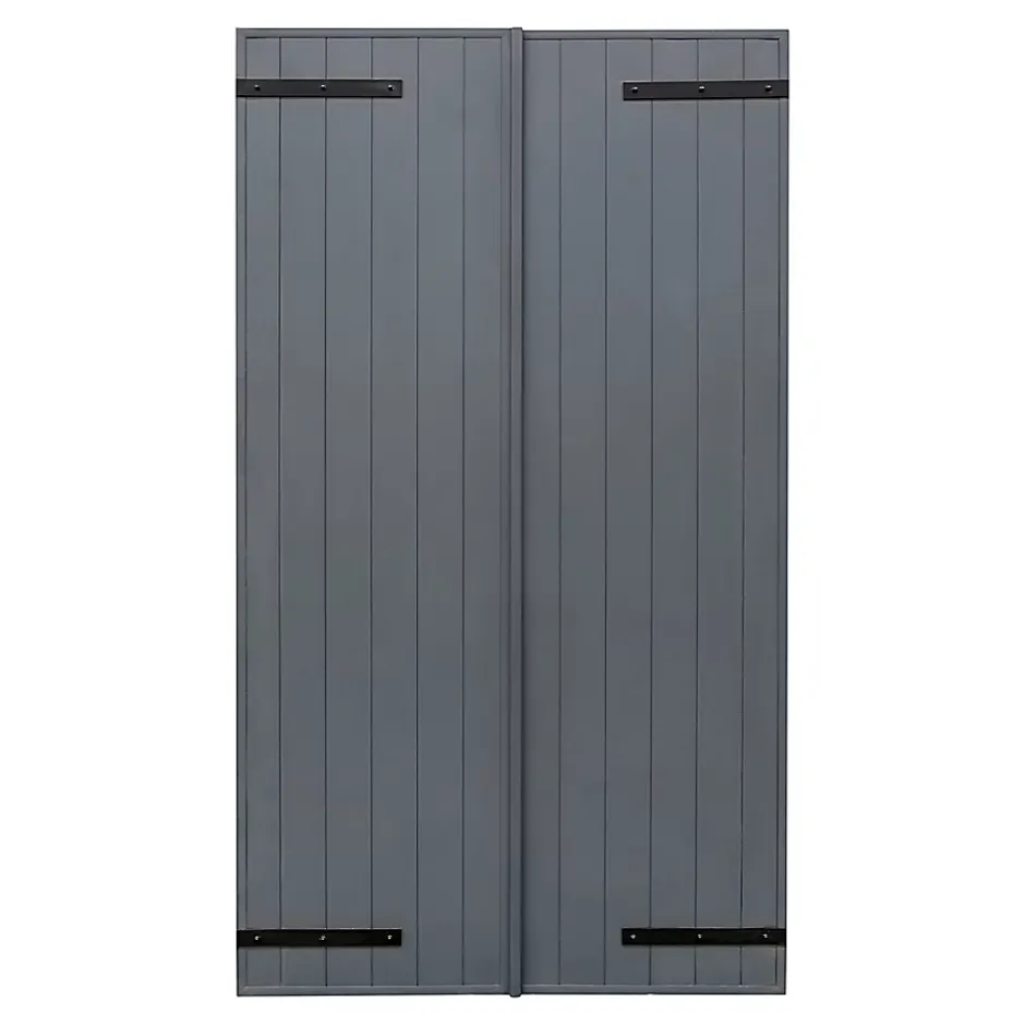 Fortia Volet battant aluminium anthracite - l.120 x H.225 cm - 2 vantaux