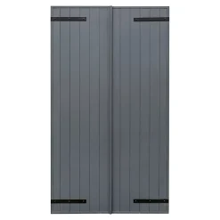 Fortia Volet battant aluminium anthracite - l.100 x H.175 cm - 2 vantaux