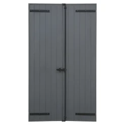 Fortia Volet battant aluminium anthracite - l.100 x H.175 cm - 2 vantaux