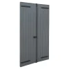Fortia Volet battant aluminium anthracite - l.120 x H.145 cm - 2 vantaux