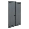 Volet battant aluminium anthracite - l.100 x H.115 cm - 2 vantaux-Fortia Outlet