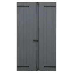 Fortia Volet battant aluminium anthracite - l.140 x H.215 cm - 2 vantaux