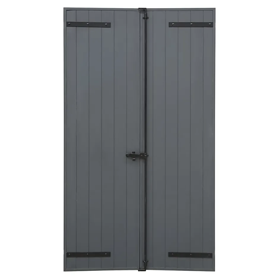 Fortia Volet battant aluminium anthracite - l.140 x H.215 cm - 2 vantaux
