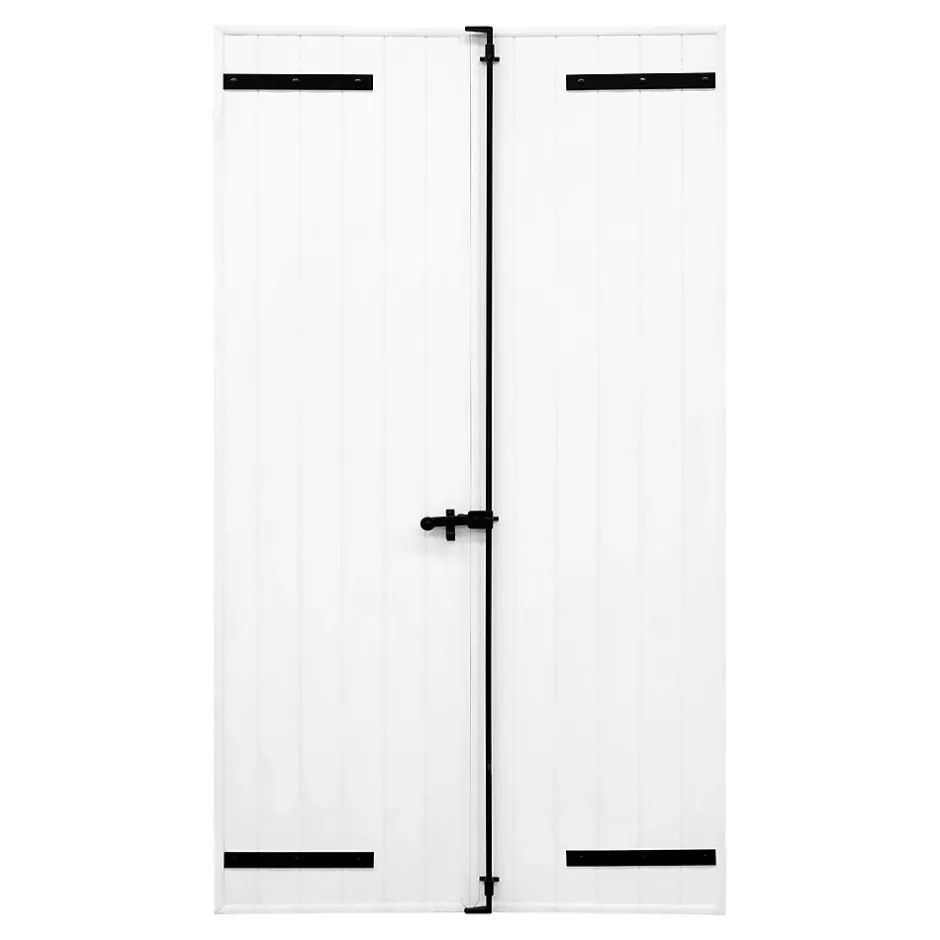 Fortia Volet battant aluminium blanc - l.120 x H.145 cm - 2 vantaux