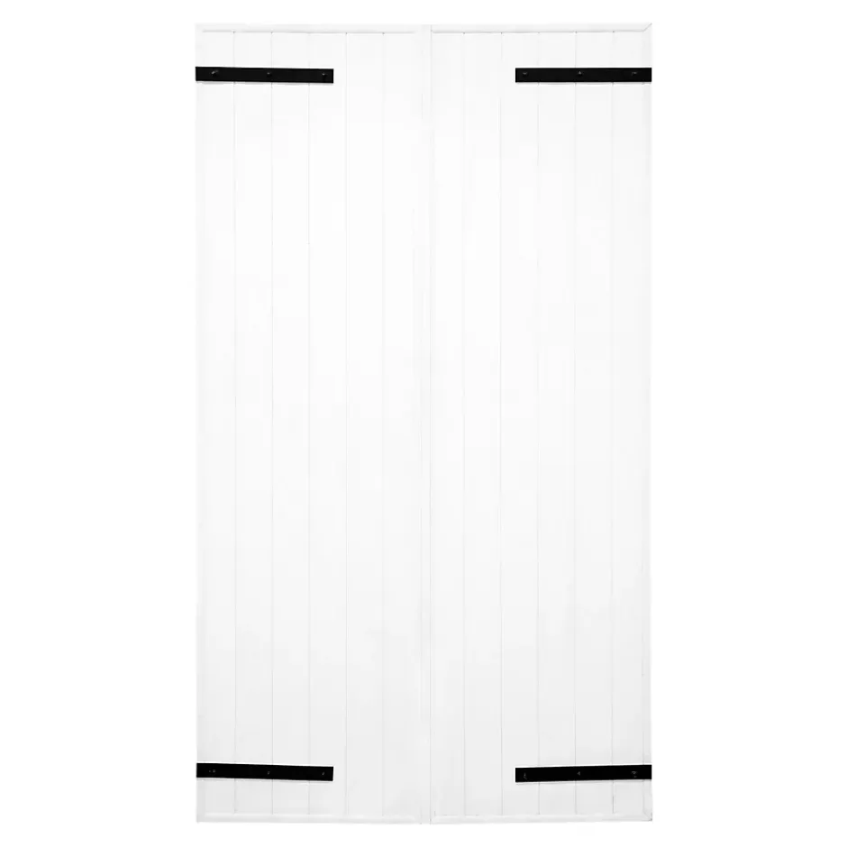 Fortia Volet battant aluminium blanc - l.120 x H.145 cm - 2 vantaux