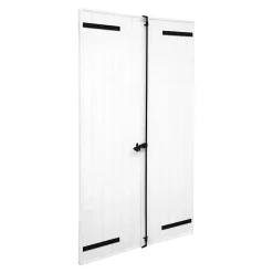 Volet battant aluminium blanc - l.100 x H.115 cm - 2 vantaux-Fortia