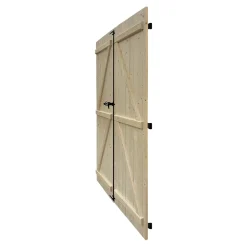 Volet battant bois naturel - l.140 x H.215 cm - 2 vantaux-Fortia Sale