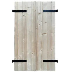 Volet battant bois naturel - l.100 x H.175 cm - 2 vantaux-Fortia