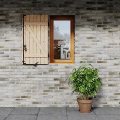 Volet battant bois naturel - l.60 x H.75 cm - 1 vantail-Fortia Discount