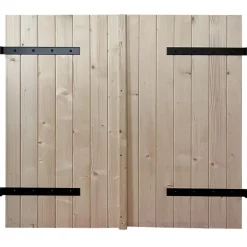 Volet battant bois naturel - l.100 x H.135 cm - 2 vantaux-Fortia Online