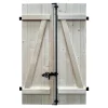Volet battant bois naturel - l.120 x H.155 cm - 2 vantaux-Fortia Clearance