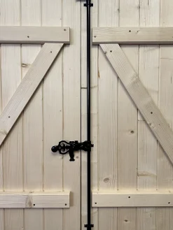 Volet battant bois naturel - l.120 x H.155 cm - 2 vantaux-Fortia Clearance