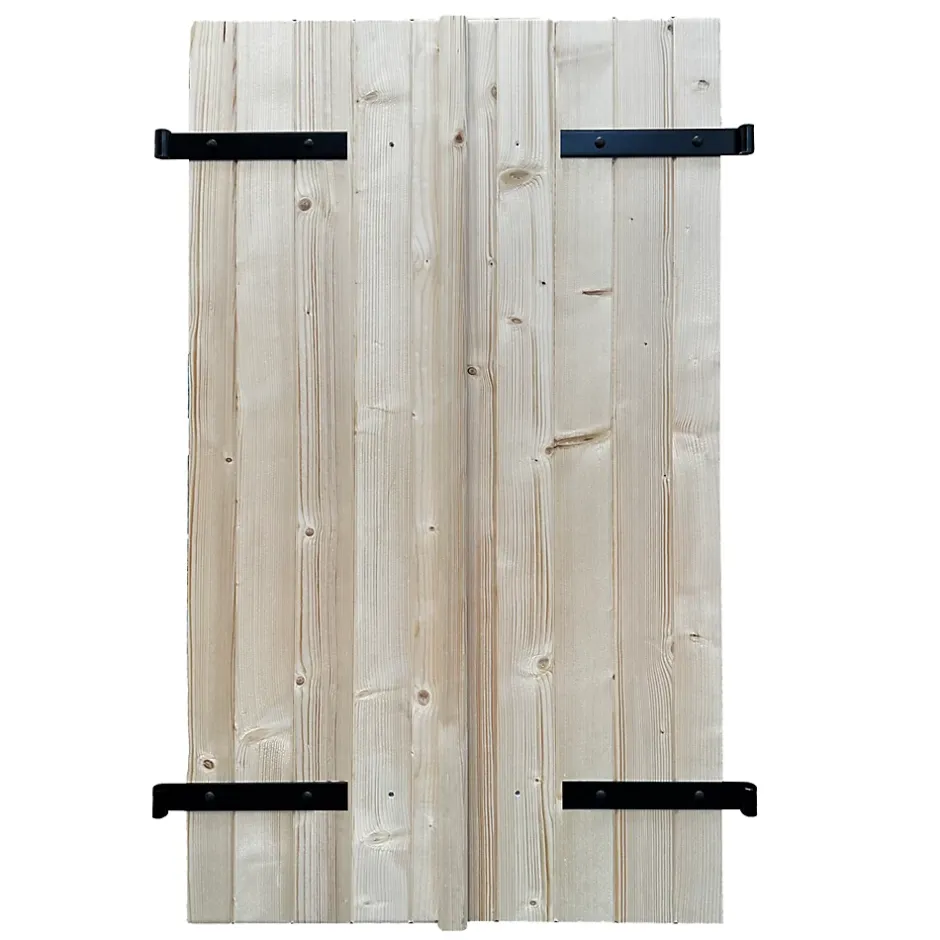 Fortia Volet battant bois naturel - l.100 x H.155 cm - 2 vantaux