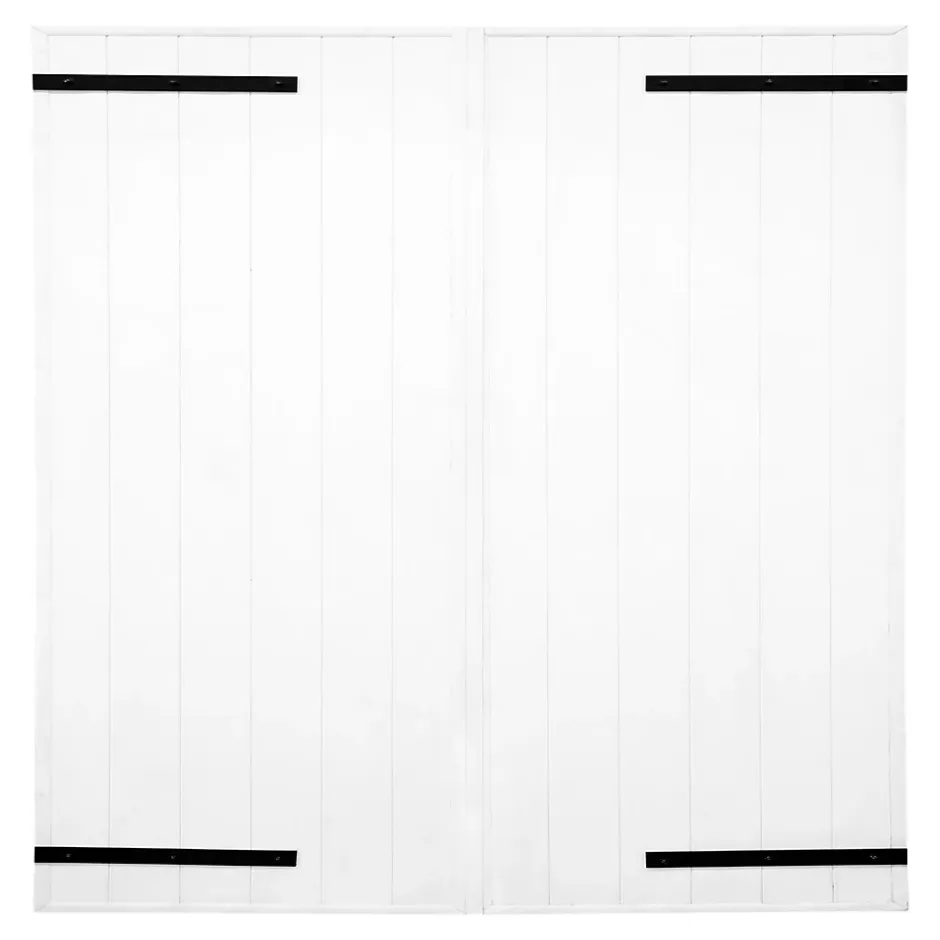 Fortia Volet battant uPVC blanc - l.100 x H.115 cm - 2 vantaux