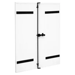 Volet battant uPVC blanc - l.100 x H.175 cm - 2 vantaux-Fortia Hot