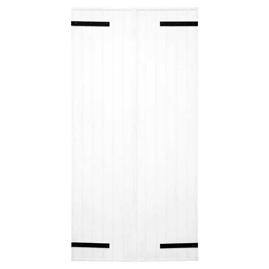 Fortia Volet battant uPVC blanc - l.140 x H.215 cm - 2 vantaux