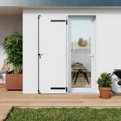 Fortia Volet battant uPVC blanc - l.140 x H.215 cm - 2 vantaux