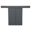 Volet coulissant aluminium anthracite - l.90 x H.135 cm - 2 vantaux-Fortia Clearance