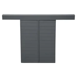 Fortia Volet coulissant aluminium anthracite - l.100 x H.135 cm - 2 vantaux