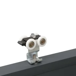 Fortia Volet coulissant aluminium anthracite - l.100 x H.135 cm - 2 vantaux